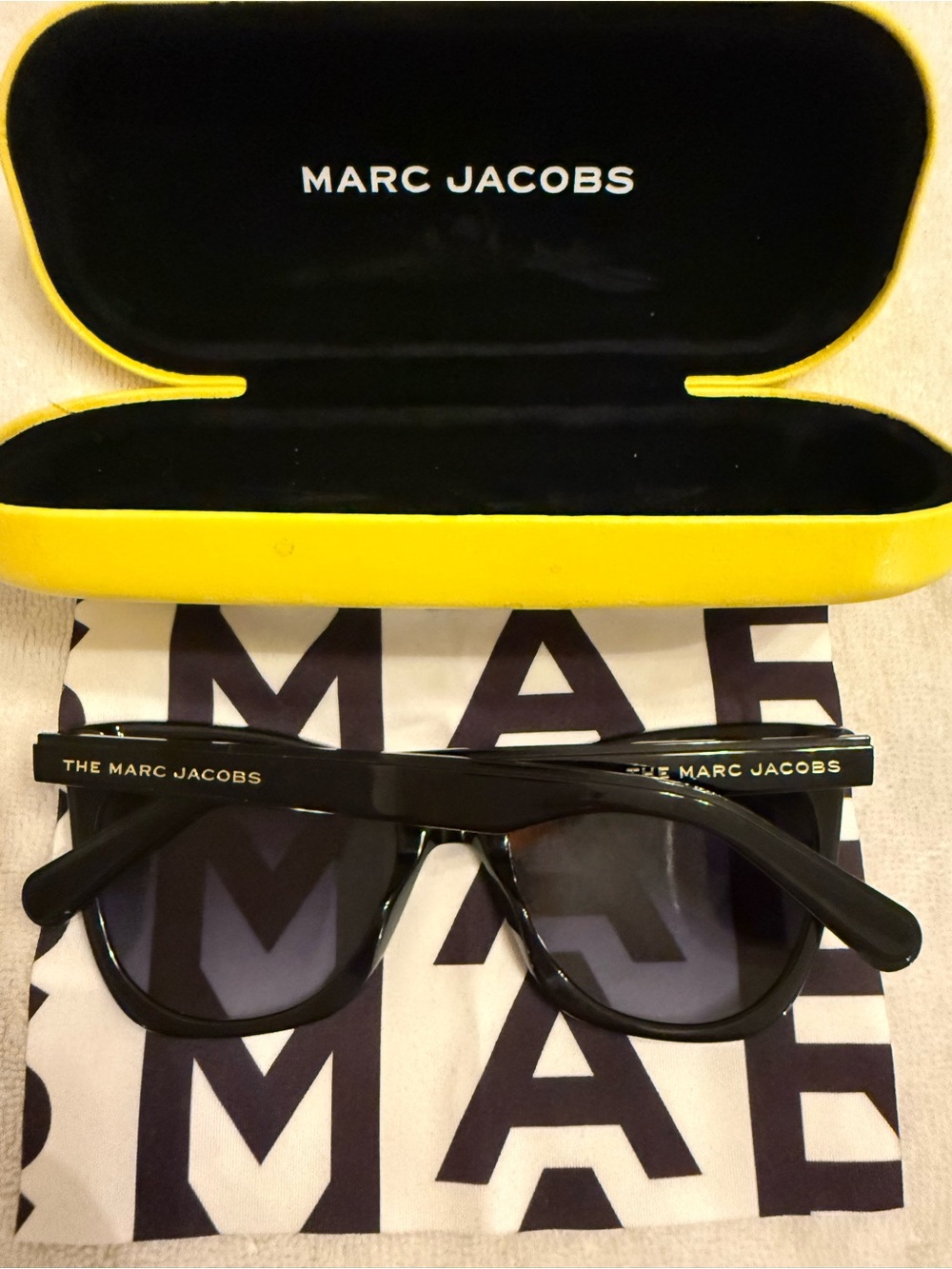Marc Jacobs Black Cat Eye Sunglasses
